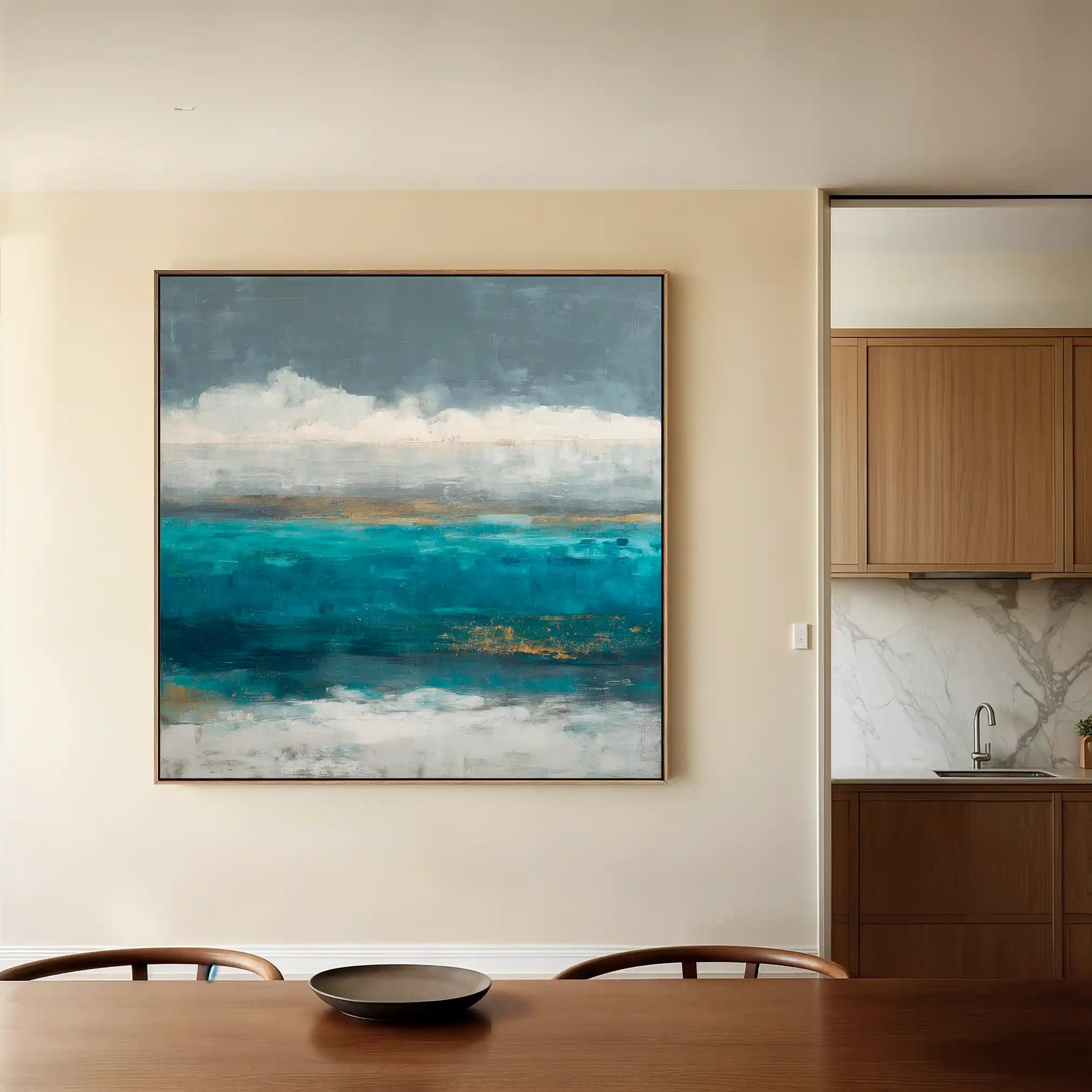 Abstract 941 Canvas Art 60 x 60 cm / Black