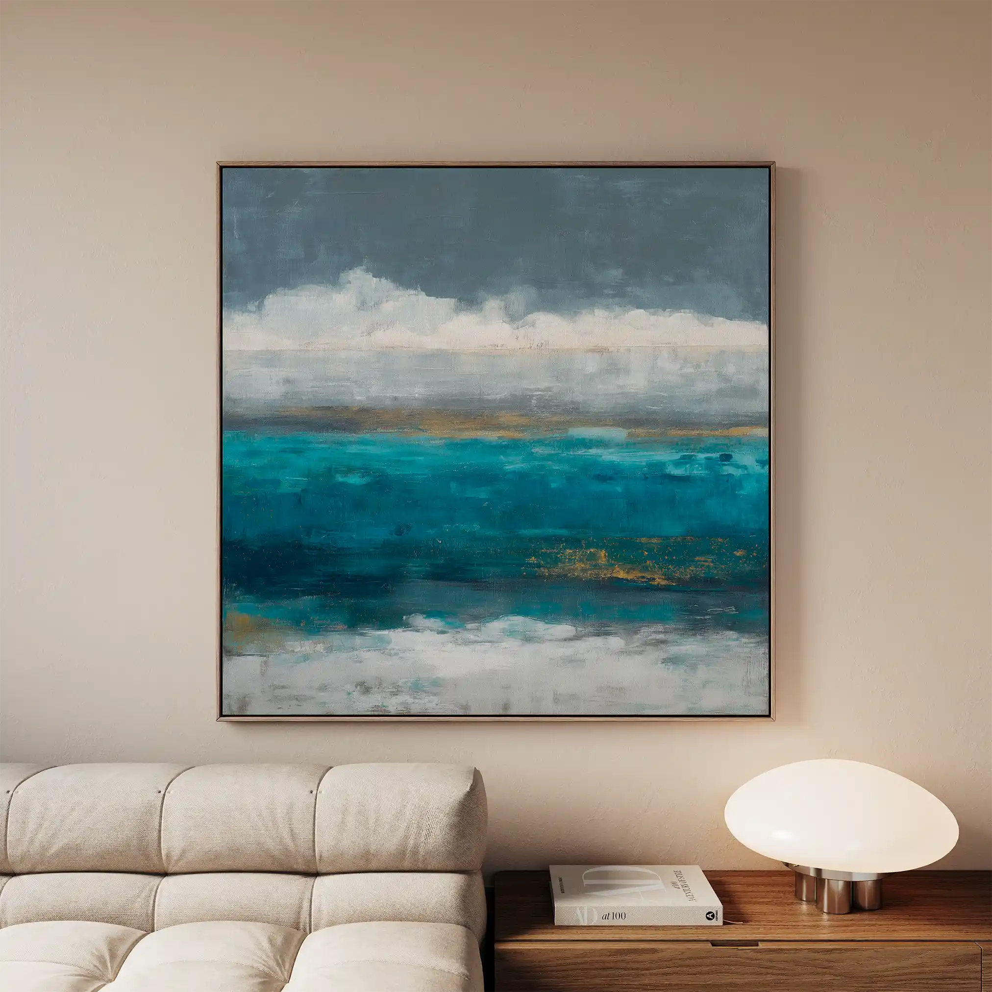 Abstract 941 Canvas Art 60 x 60 cm / Black