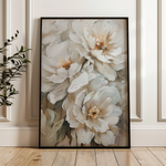 Floral 941 Canvas Art 18" x 24" / 45 x 60 cm / Black