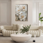 Floral 941 Canvas Art 18" x 24" / 45 x 60 cm / Black