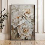 Floral 941 Canvas Art 60 x 40 cm / Black