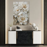 Floral 941 Canvas Art 60 x 40 cm / Black