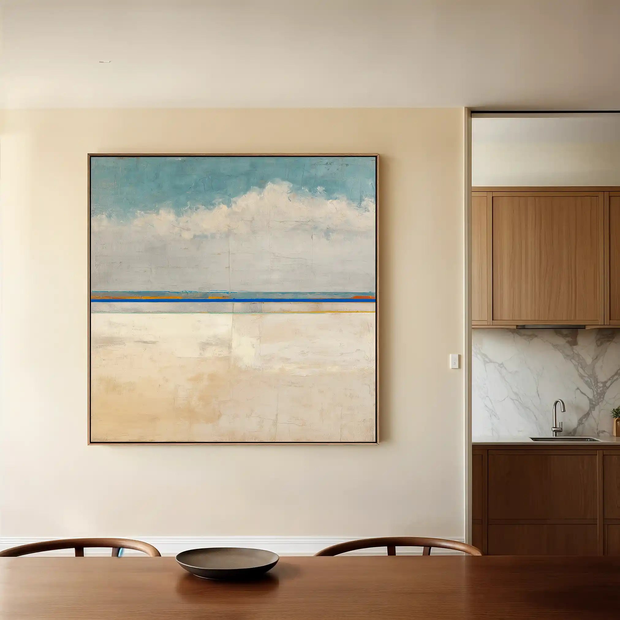 Abstract 942 Canvas Art 16" x 16" / 40 x 40 cm / Black