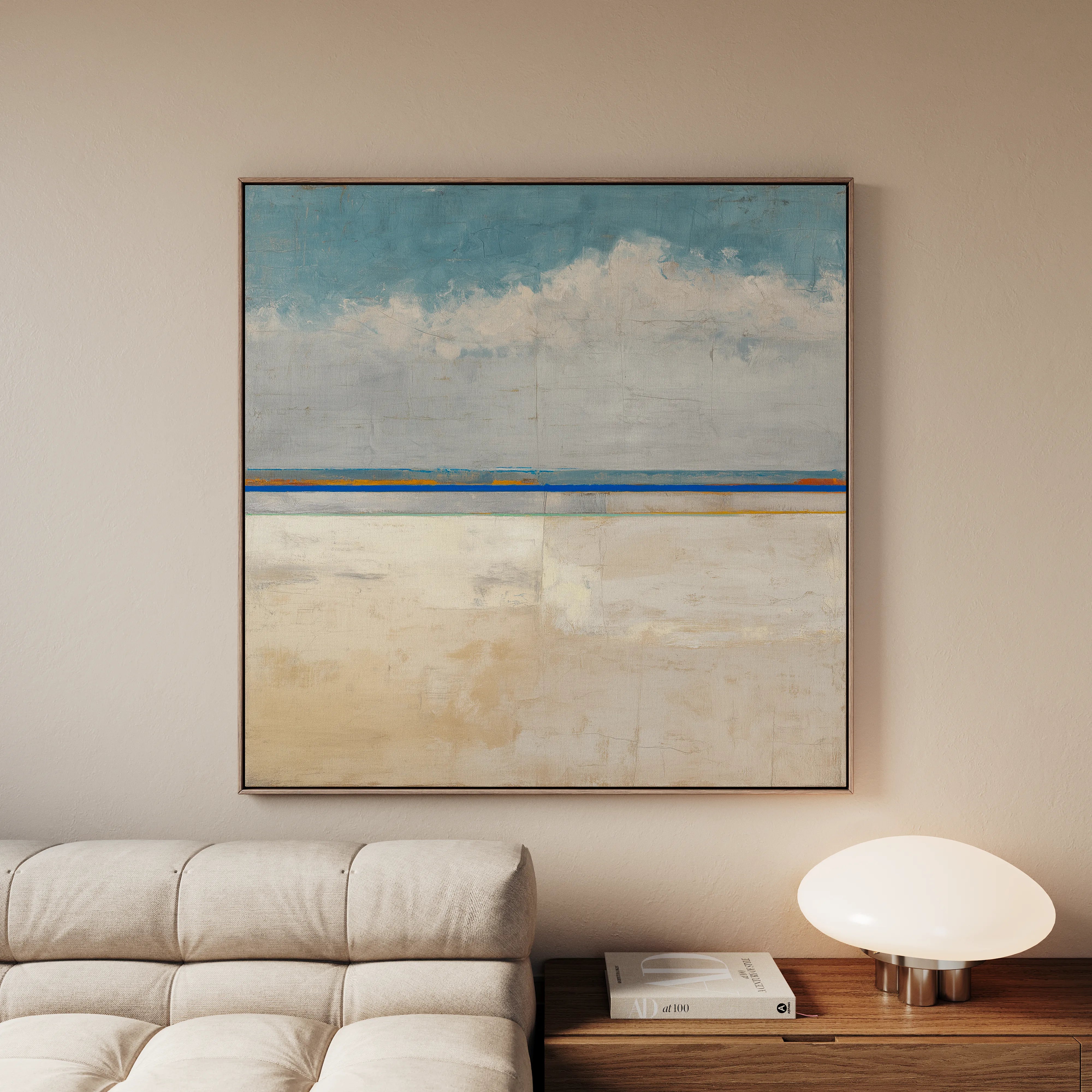 Abstract 942 Canvas Art 16" x 16" / 40 x 40 cm / Black