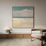 Abstract 942 Canvas Art 16" x 16" / 40 x 40 cm / Black