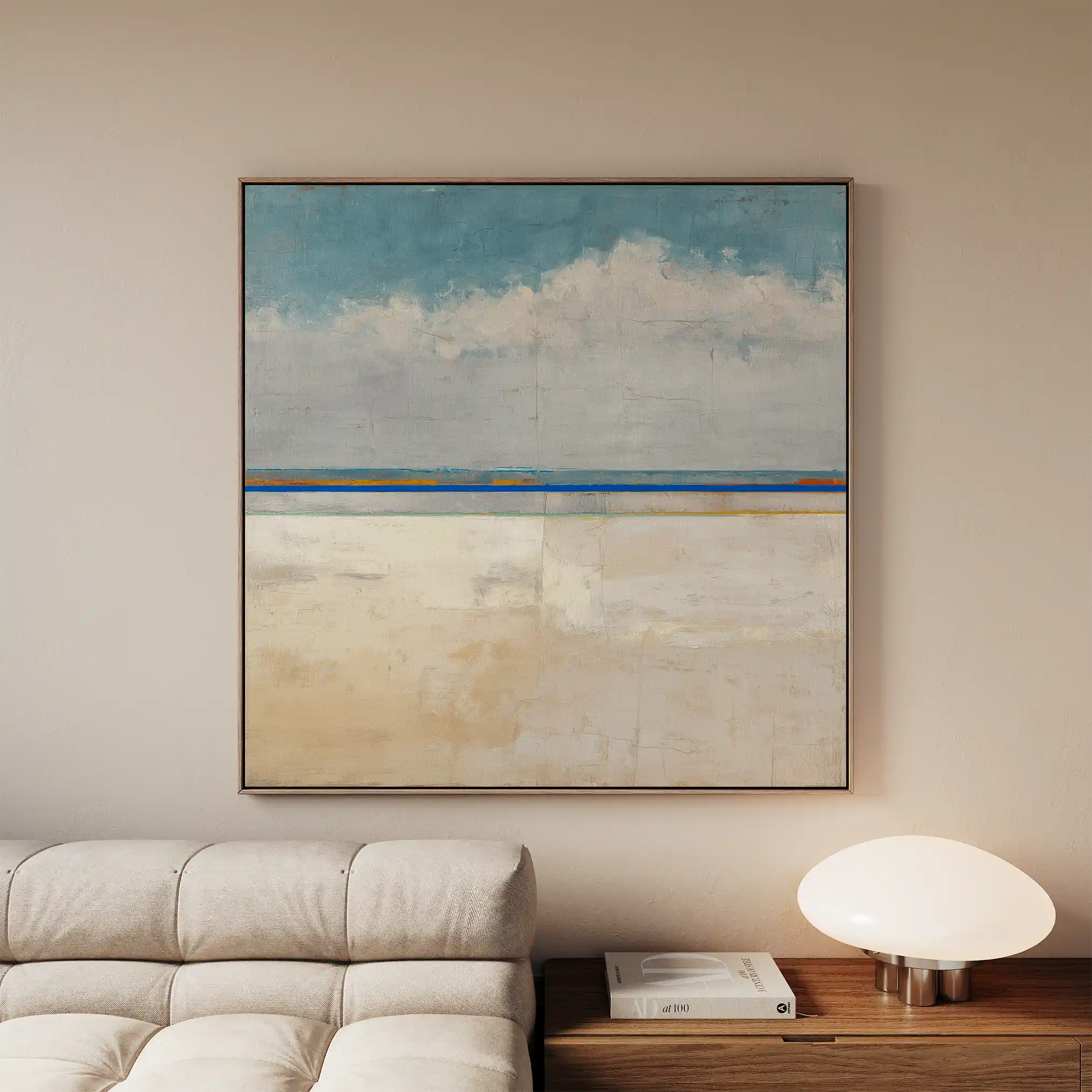 Abstract 942 Canvas Art 16" x 16" / 40 x 40 cm / Black