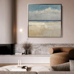 Abstract 942 Canvas Art 16" x 16" / 40 x 40 cm / Black