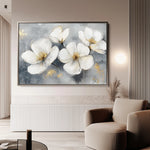 Floral 942 Canvas Art 18" x 24" / 45 x 60 cm / Black