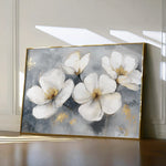 Floral 942 Canvas Art 18" x 24" / 45 x 60 cm / Black