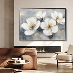 Floral 942 Canvas Art 18" x 24" / 45 x 60 cm / Black