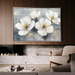 Floral 942 Canvas Art 18" x 24" / 45 x 60 cm / Black
