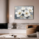 Floral 942 Canvas Art 18" x 24" / 45 x 60 cm / Black