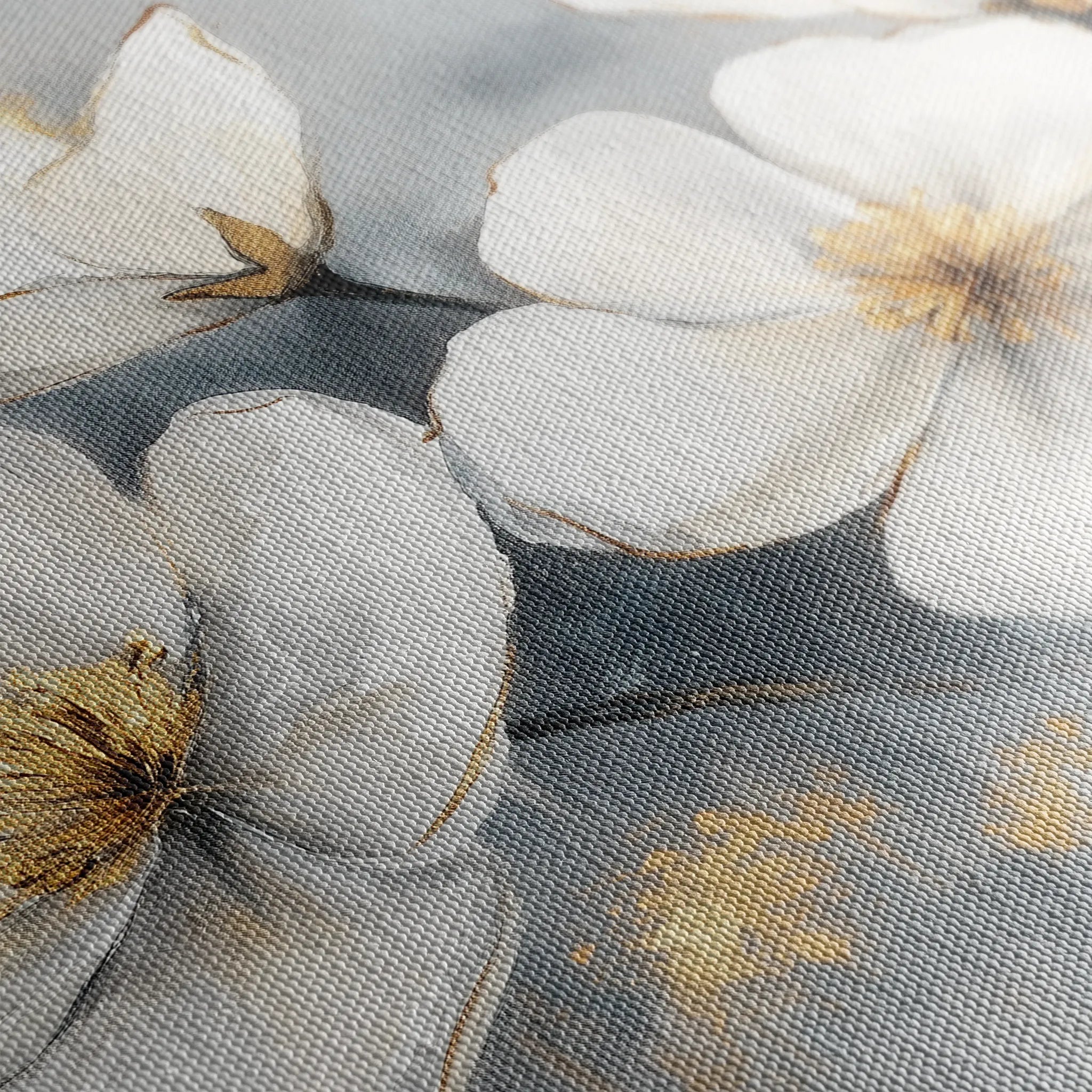 Floral 942 Canvas Art 18" x 24" / 45 x 60 cm / Black