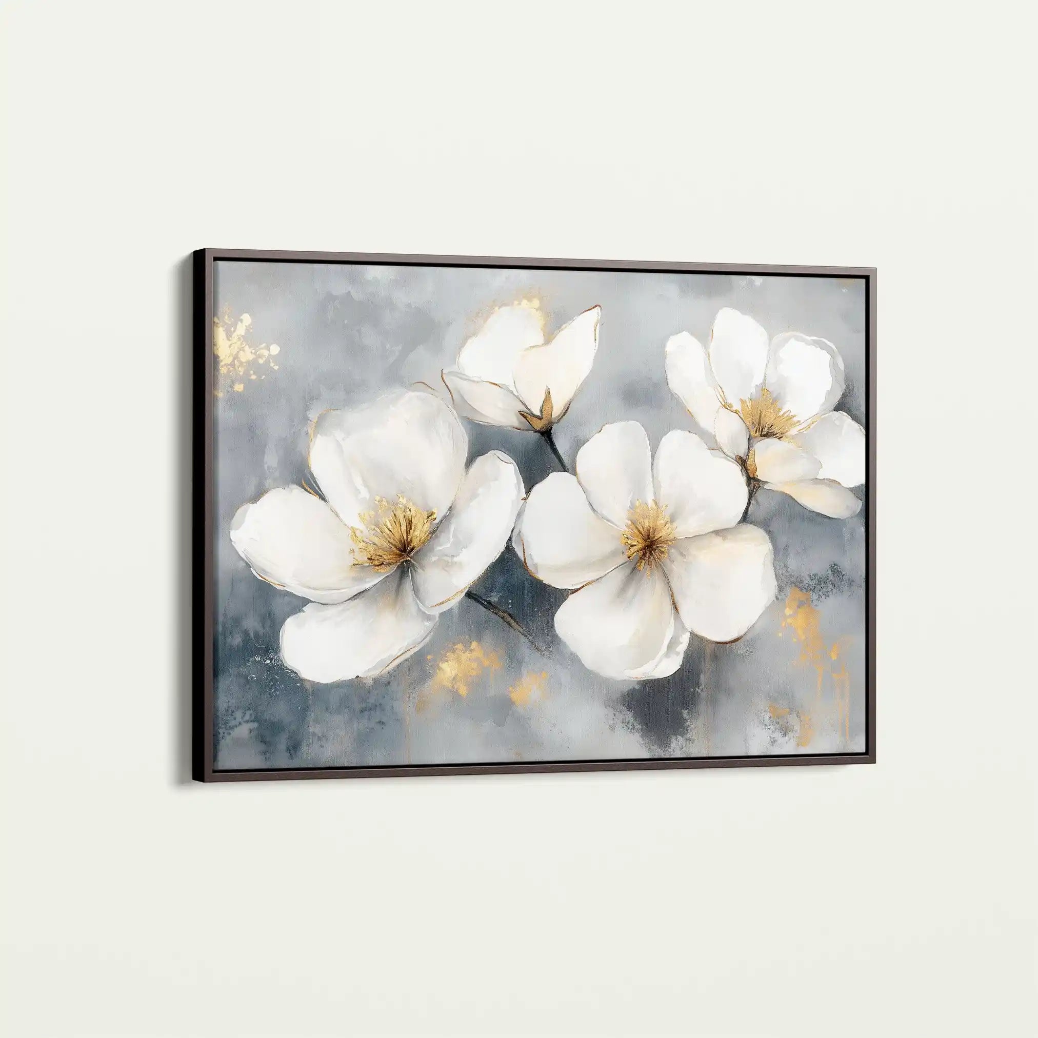 Floral 942 Canvas Art 60 x 40 cm / Black