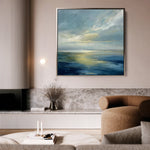 Abstract 943 Canvas Art 16" x 16" / 40 x 40 cm / Black