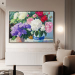 Floral 943 Canvas Art 18" x 24" / 45 x 60 cm / Black
