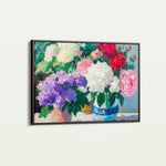 Floral 943 Canvas Art 18" x 24" / 45 x 60 cm / Black