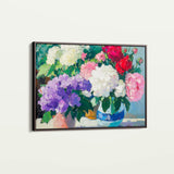 Floral 943 Canvas Art 18" x 24" / 45 x 60 cm / Black
