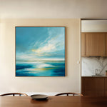 Abstract 944 Canvas Art 16" x 16" / 40 x 40 cm / Black