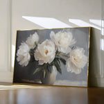 Floral 944 Canvas Art 18" x 24" / 45 x 60 cm / Black