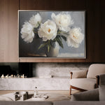 Floral 944 Canvas Art 18" x 24" / 45 x 60 cm / Black