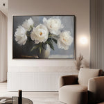 Floral 944 Canvas Art 18" x 24" / 45 x 60 cm / Black