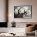 Floral 944 Canvas Art 18" x 24" / 45 x 60 cm / Black