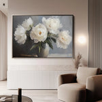 Floral 944 Canvas Art 60 x 40 cm / Black