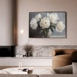 Floral 944 Canvas Art 60 x 40 cm / Black