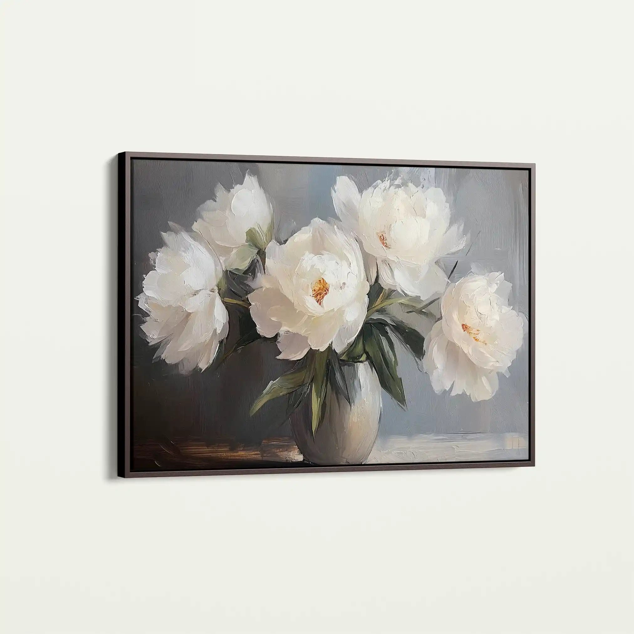 Floral 944 Canvas Art 60 x 40 cm / Black