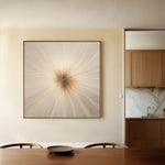 Abstract 945 Canvas Art 16" x 16" / 40 x 40 cm / Black