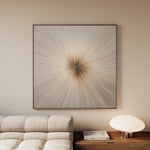 Abstract 945 Canvas Art 16" x 16" / 40 x 40 cm / Black