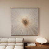 Abstract 945 Canvas Art 16" x 16" / 40 x 40 cm / Black