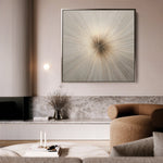 Abstract 945 Canvas Art 16" x 16" / 40 x 40 cm / Black