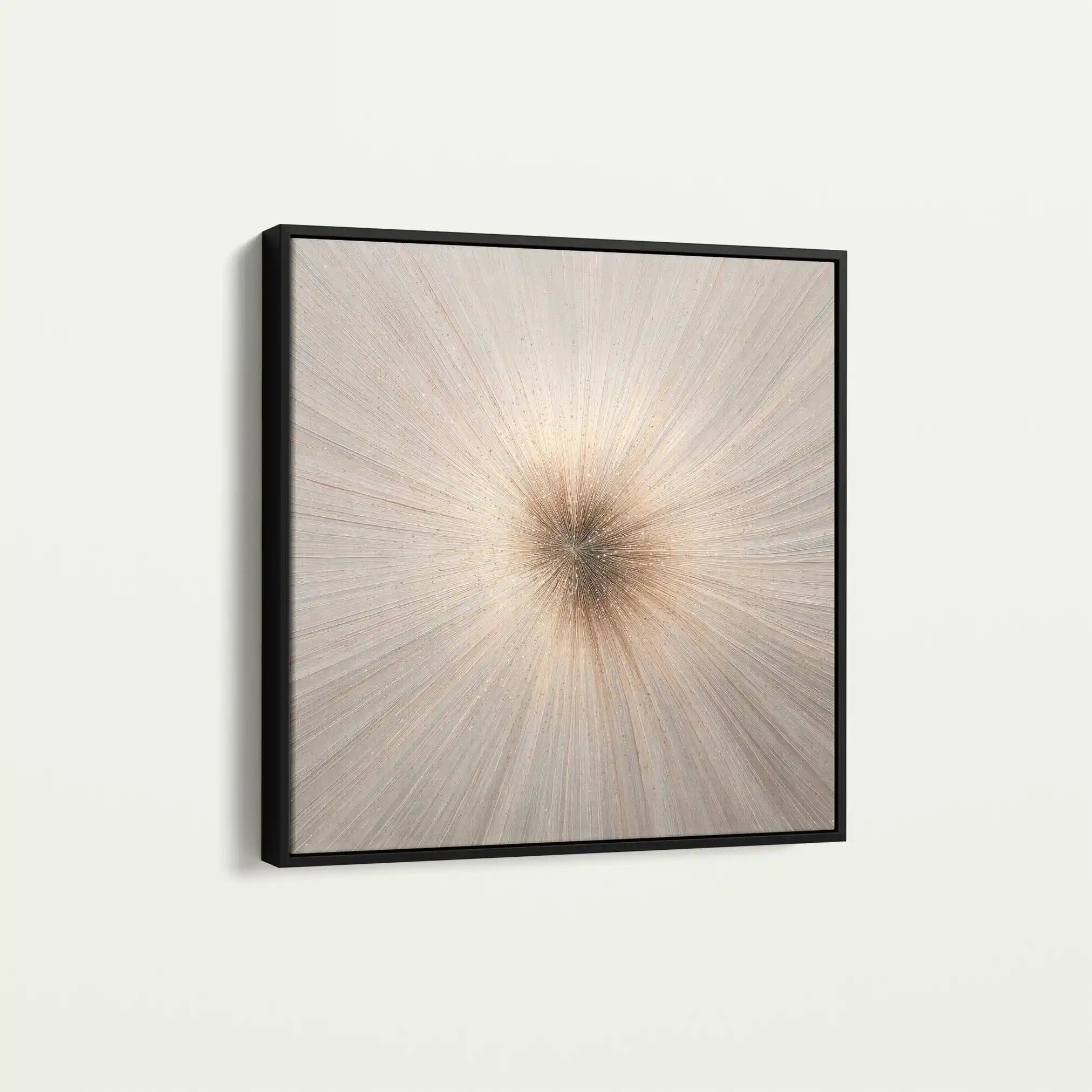 Abstract 945 Canvas Art 16" x 16" / 40 x 40 cm / Black