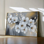 Floral 945 Canvas Art 18" x 24" / 45 x 60 cm / Black