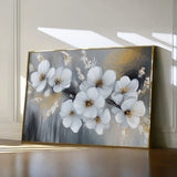 Floral 945 Canvas Art 18" x 24" / 45 x 60 cm / Black