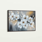 Floral 945 Canvas Art 18" x 24" / 45 x 60 cm / Black