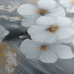 Floral 945 Canvas Art 18" x 24" / 45 x 60 cm / Black