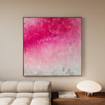 Abstract 946 Canvas Art 16" x 16" / 40 x 40 cm / Black