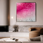 Abstract 946 Canvas Art 16" x 16" / 40 x 40 cm / Black