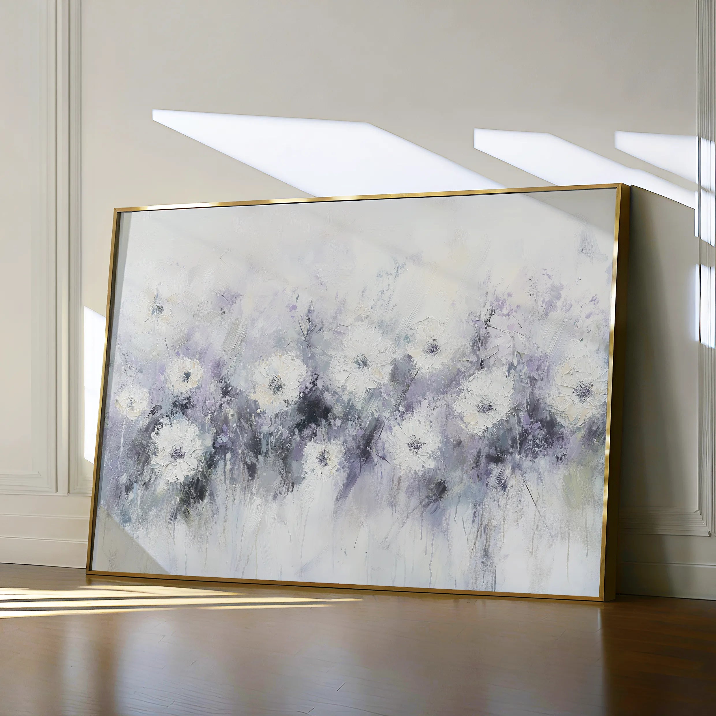 Floral 946 Canvas Art 18" x 24" / 45 x 60 cm / Black