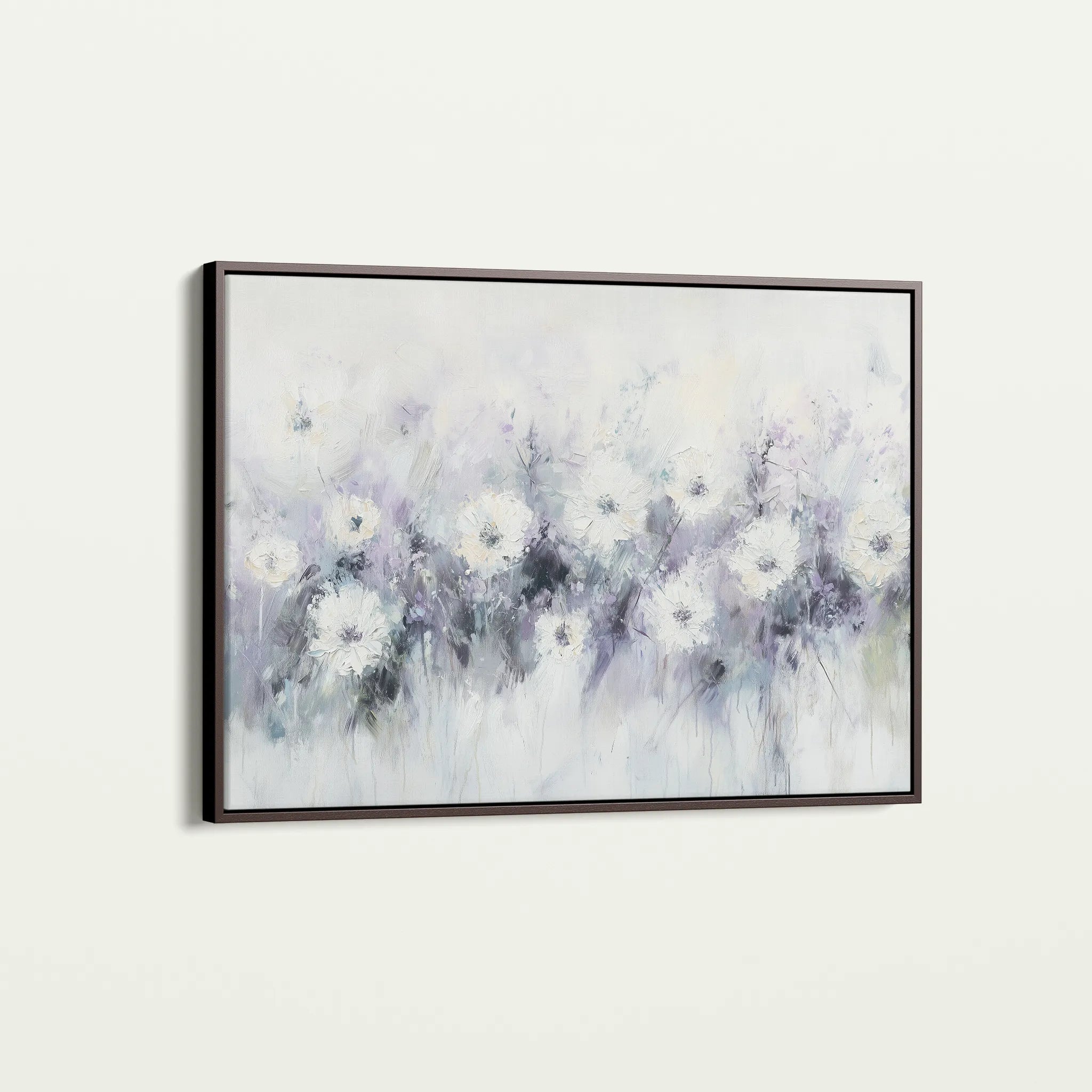 Floral 946 Canvas Art 18" x 24" / 45 x 60 cm / Black