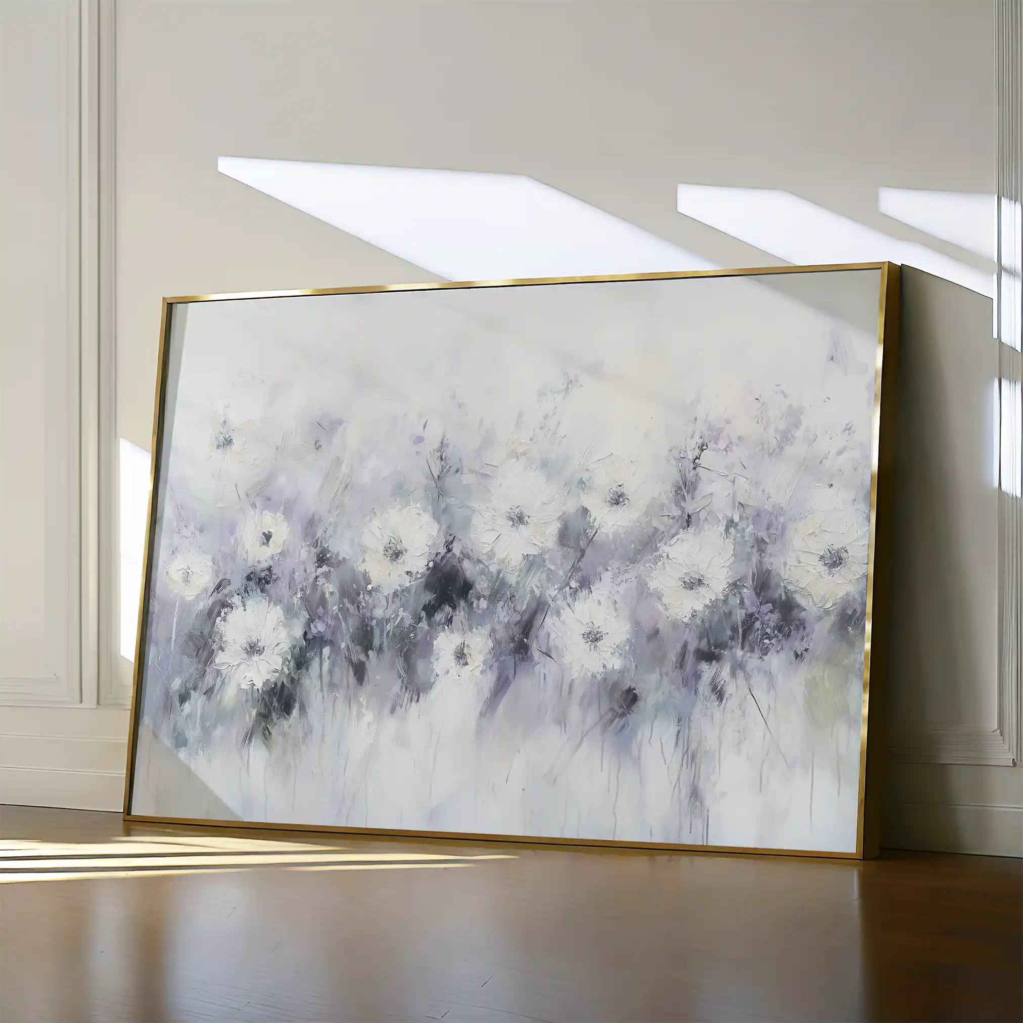 Floral 946 Canvas Art 60 x 40 cm / Black