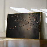 Floral 947 Canvas Art 18" x 24" / 45 x 60 cm / Black
