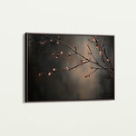 Floral 947 Canvas Art 18" x 24" / 45 x 60 cm / Black