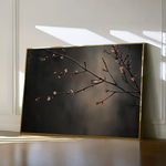 Floral 947 Canvas Art 60 x 40 cm / Black