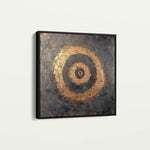 Abstract 948 Canvas Art 16" x 16" / 40 x 40 cm / Black