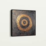 Abstract 948 Canvas Art 16" x 16" / 40 x 40 cm / Black