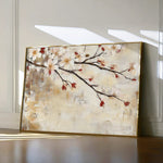 Floral 948 Canvas Art 18" x 24" / 45 x 60 cm / Black